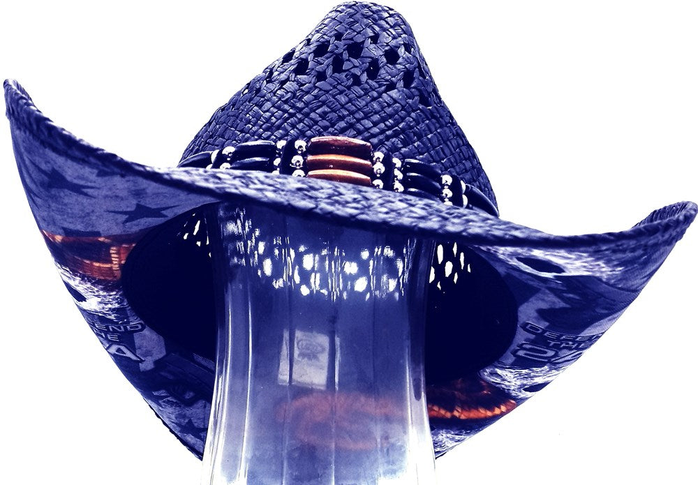 Straw Cowboy Hat - Defend The 2nd Amendment