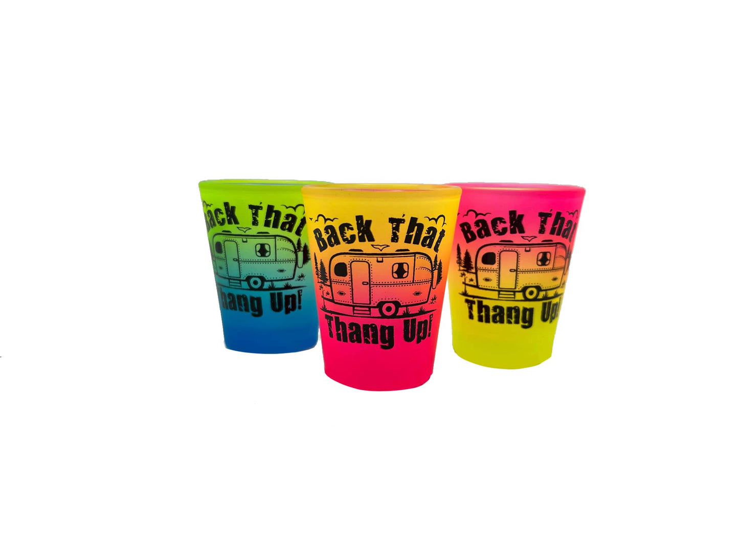 Back That Thing Up - Camper Novelty 2oz Shot Glass 3ct