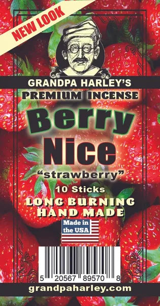 Berry Nice Strawberry Premium Hand Dipped Incense Sticks