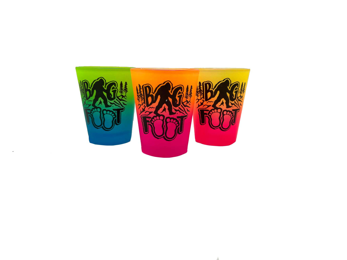Bigfoot - Novelty 2oz Shot Glass 3ct