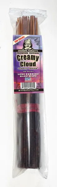 Creamy Cloud Cherry Vanilla Premium Hand Dipped Incense Sticks
