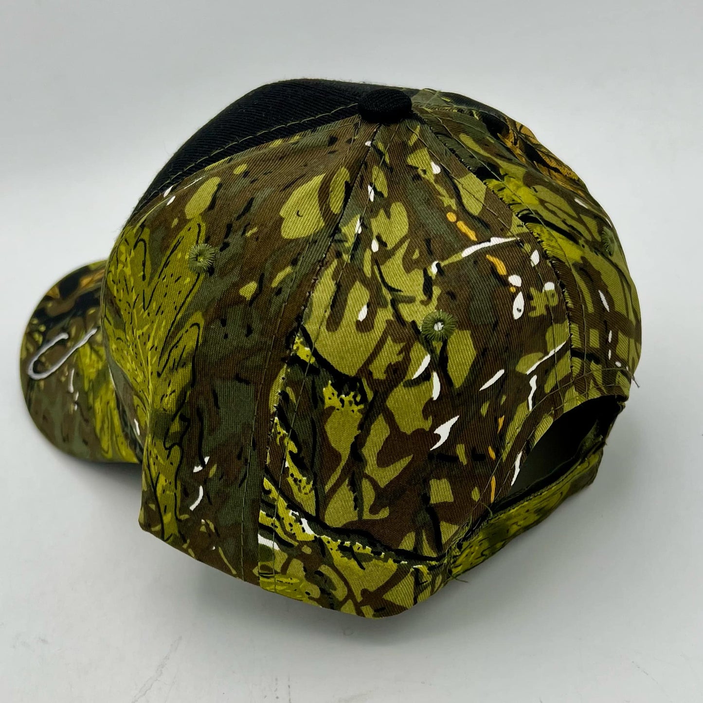 "Gone Fishing" Camo Trucker Hat