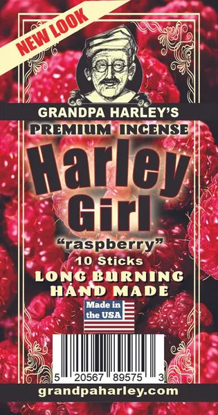 Harley Girl Raspberry Premium Hand Dipped Incense Sticks