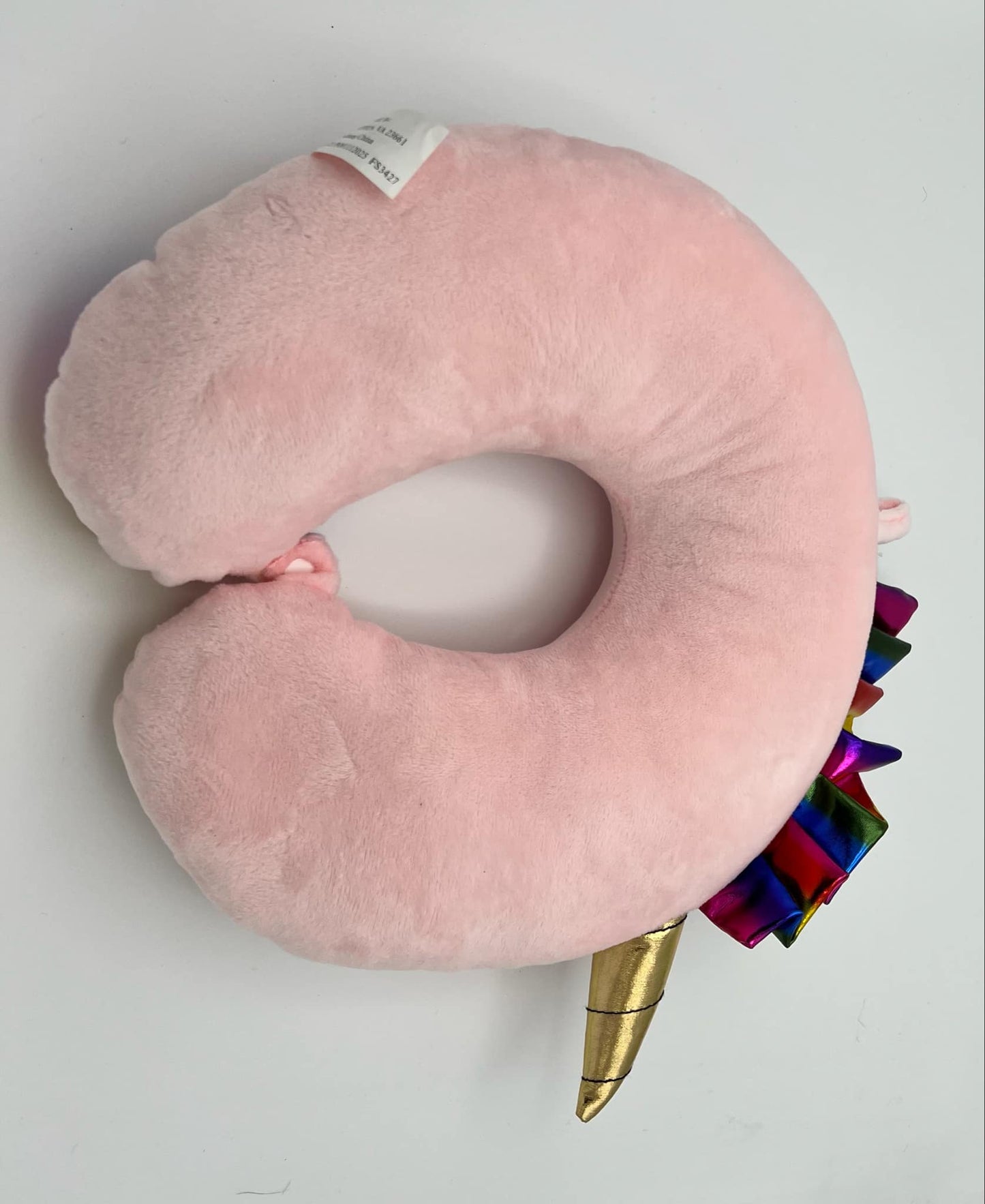 13" Unicorn Neck Pillow available in blue, purple and pink