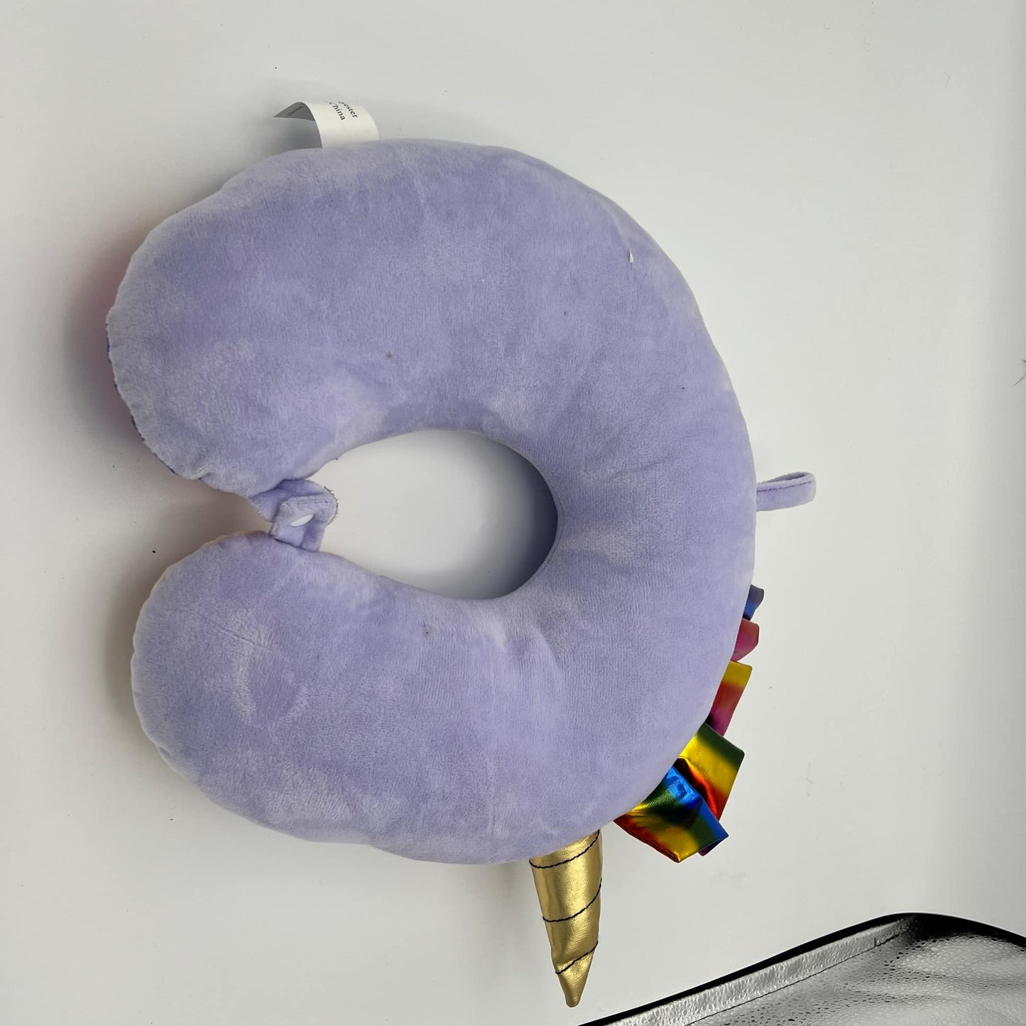 13" Unicorn Neck Pillow available in blue, purple and pink