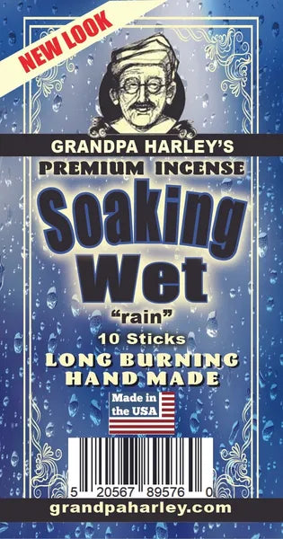 Soaking Wet Rain Premium Hand Dipped Incense Sticks