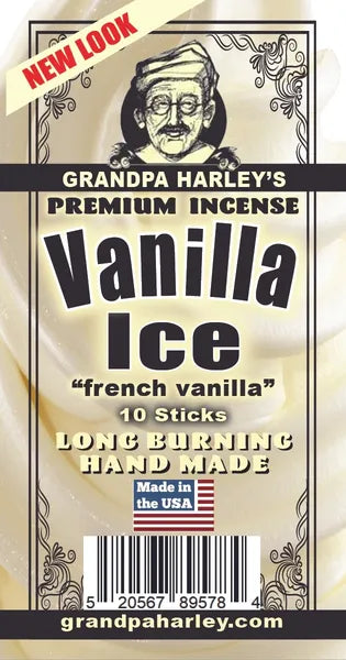 Vanilla Ice French Vanilla Premium Hand Dipped Incense Sticks in 10 Count and 100 Count
