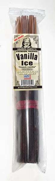 Vanilla Ice French Vanilla Premium Hand Dipped Incense Sticks in 10 Count and 100 Count