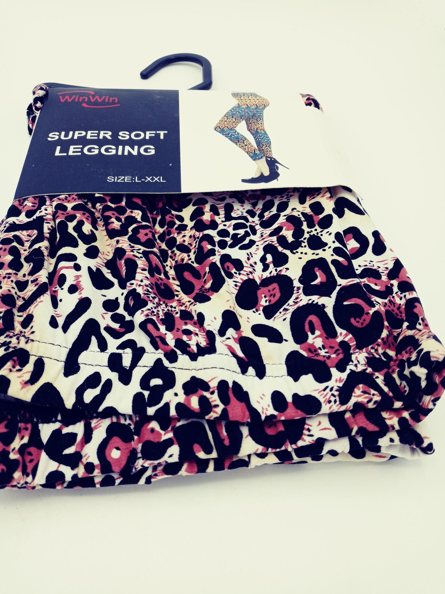 Pink, Black Leopard Print Super Soft Leggings