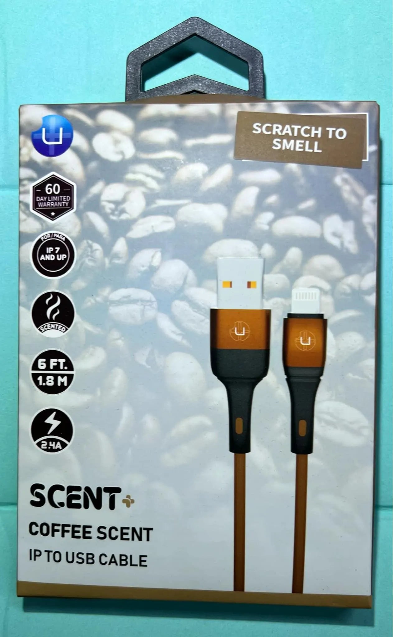 6ft - Strong Scented Cell Phone Cord for iPhone & USB to USBC