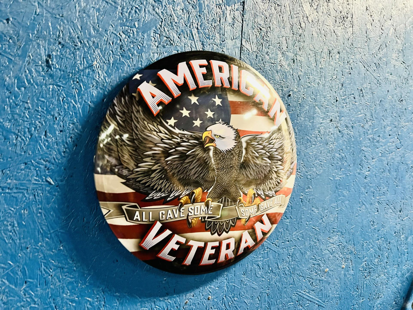 American Veteran Garage Dome Sign