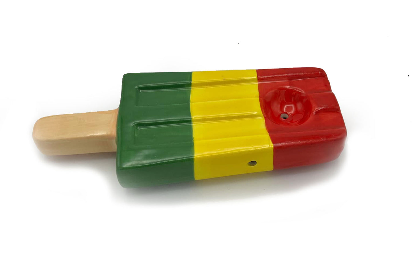 Ceramic RASTA Themed Ice Pop Relaxation Device