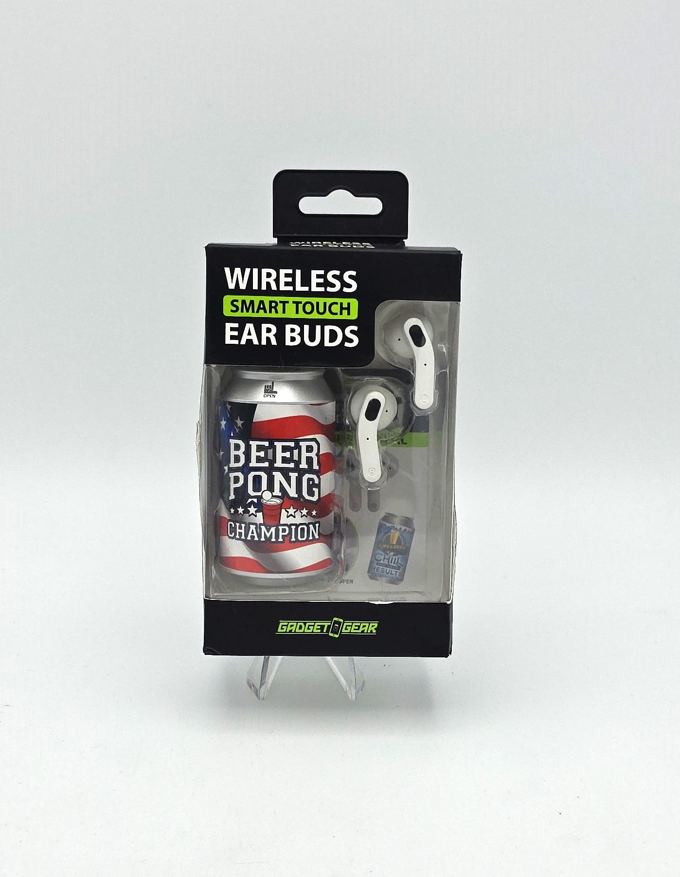 Sugar Skull Stylish Mini Beer Can Shape Wireless Ear buds with Charging and Carrying Case