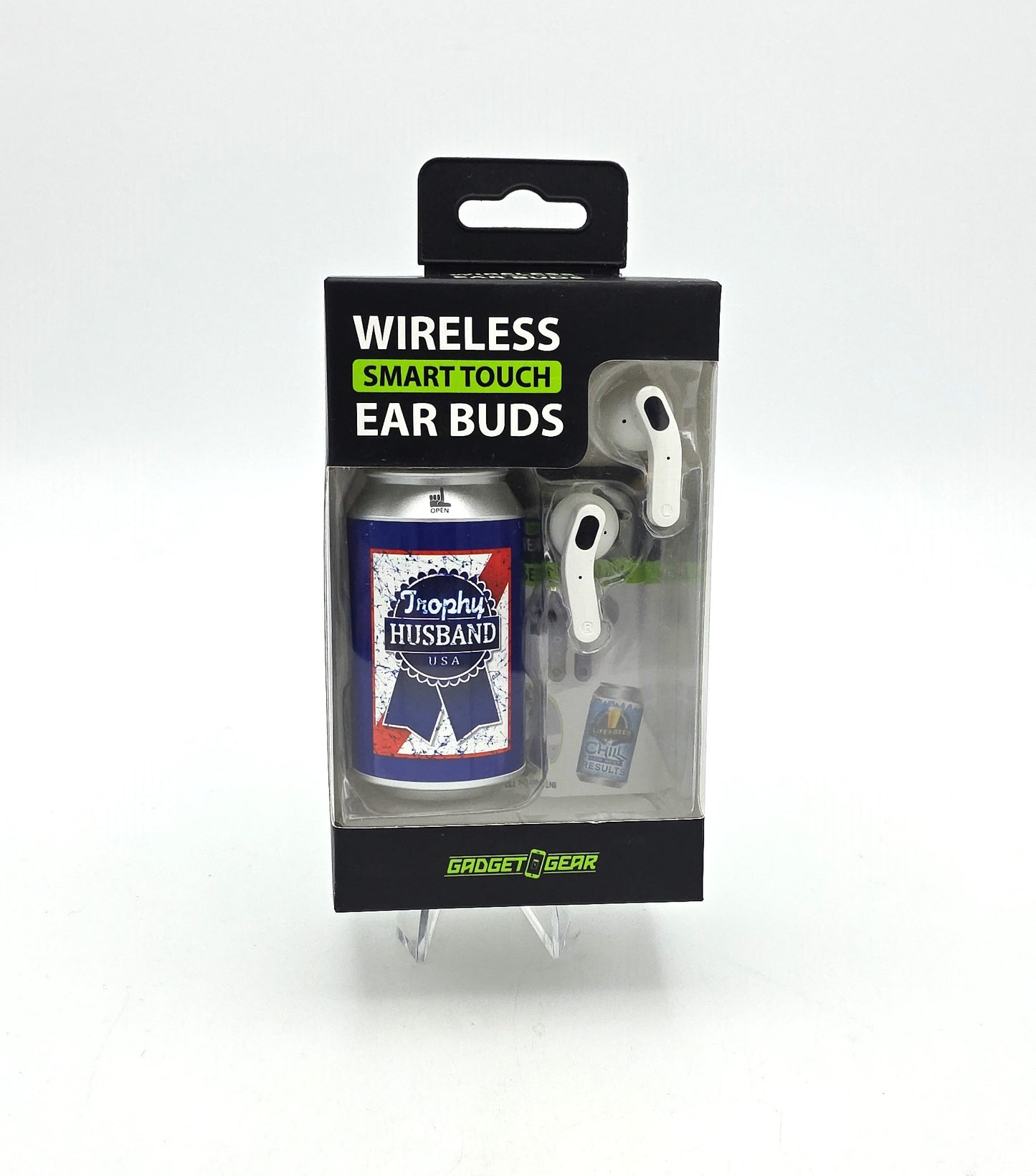 Sugar Skull Stylish Mini Beer Can Shape Wireless Ear buds with Charging and Carrying Case