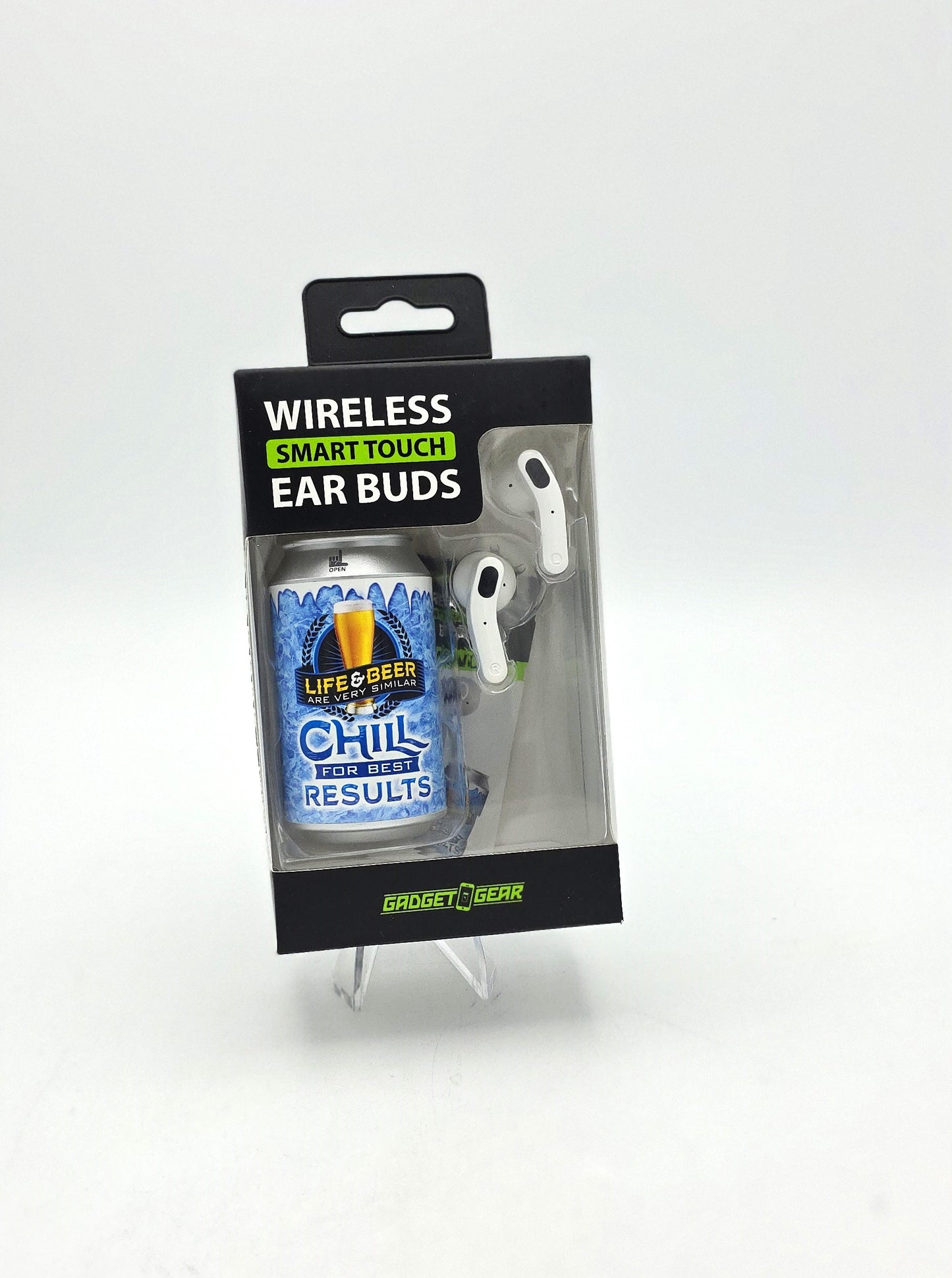 Sugar Skull Stylish Mini Beer Can Shape Wireless Ear buds with Charging and Carrying Case