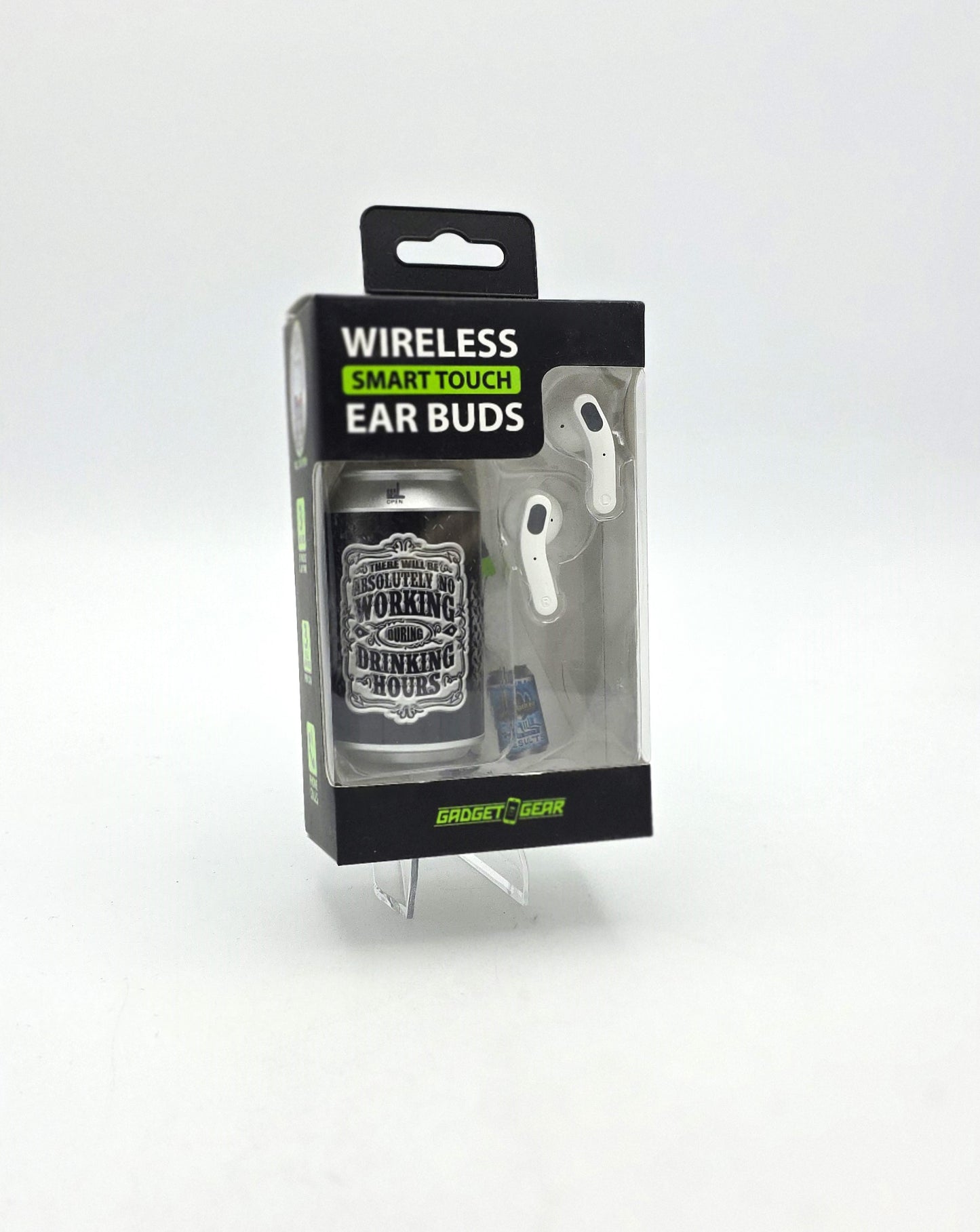 Sugar Skull Stylish Mini Beer Can Shape Wireless Ear buds with Charging and Carrying Case