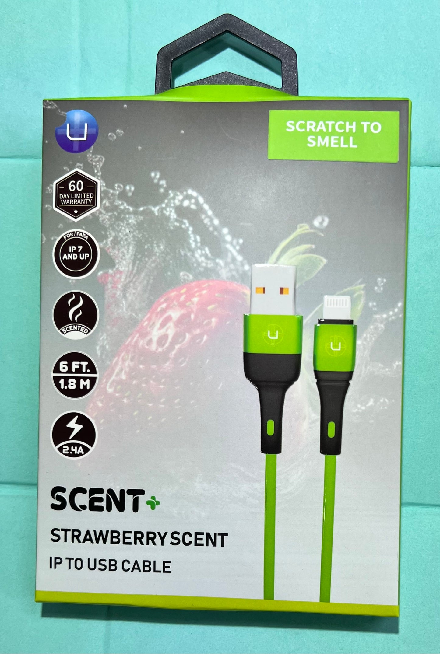 6ft - Strong Scented Cell Phone Cord for iPhone & USB to USBC