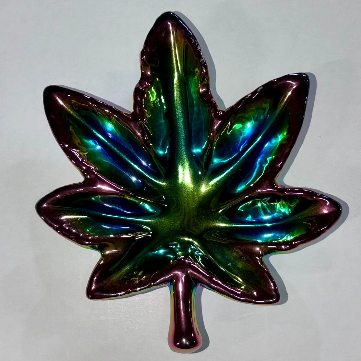 Iridescent Leaf Tray