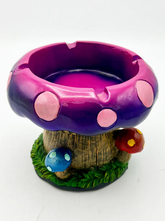 Large Purple Mushroom Ashtray