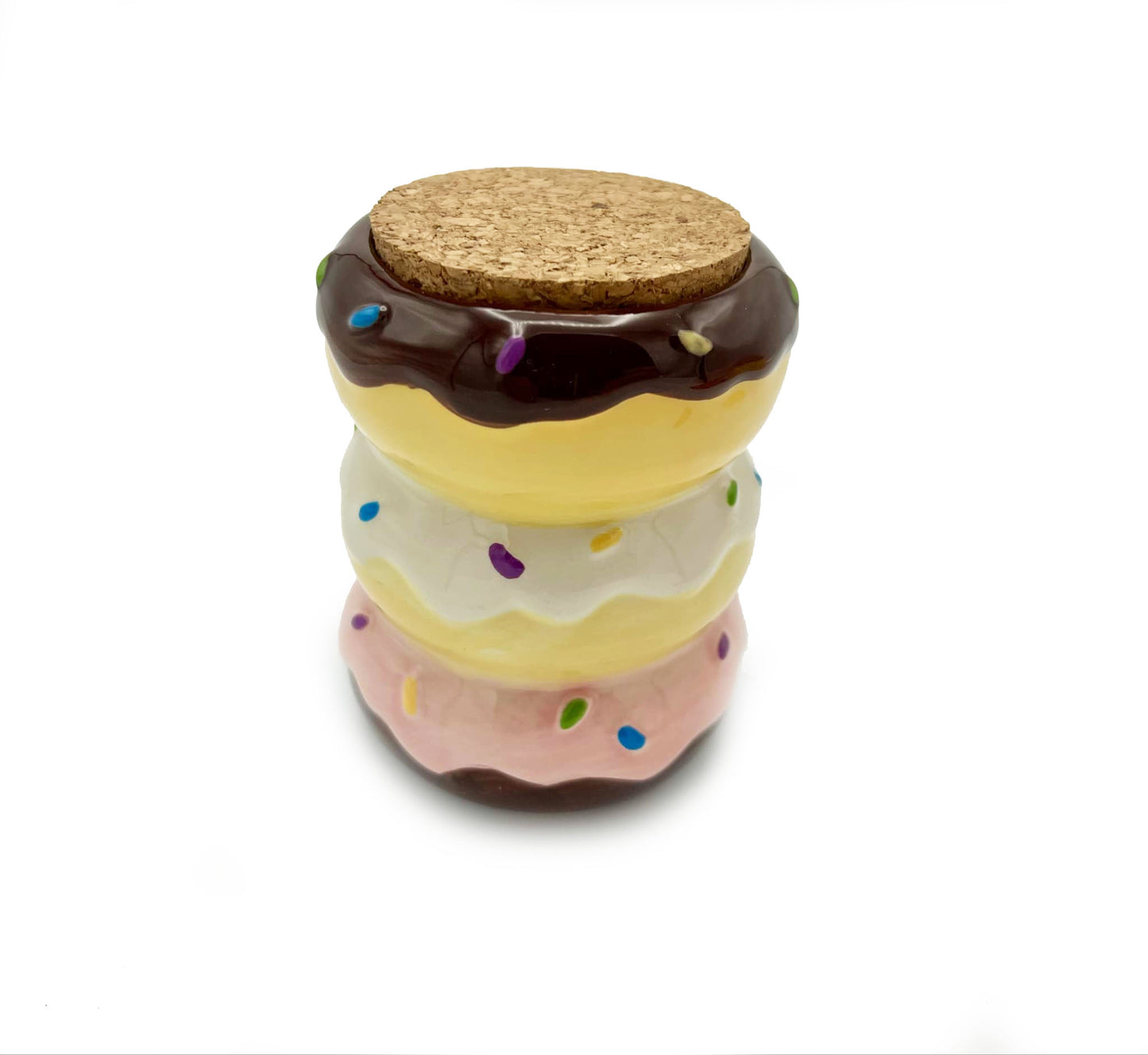 Ceramic Donut Stash Jar