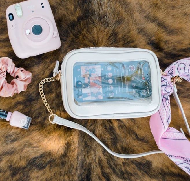 The Trevi RFID Crossbody Champaign Touch Screen Purse w/Strap - Save The Girls (STG)