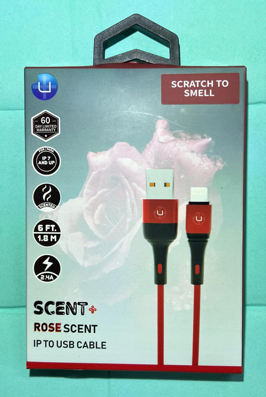 6ft - Strong Scented Cell Phone Cord for iPhone & USB to USBC