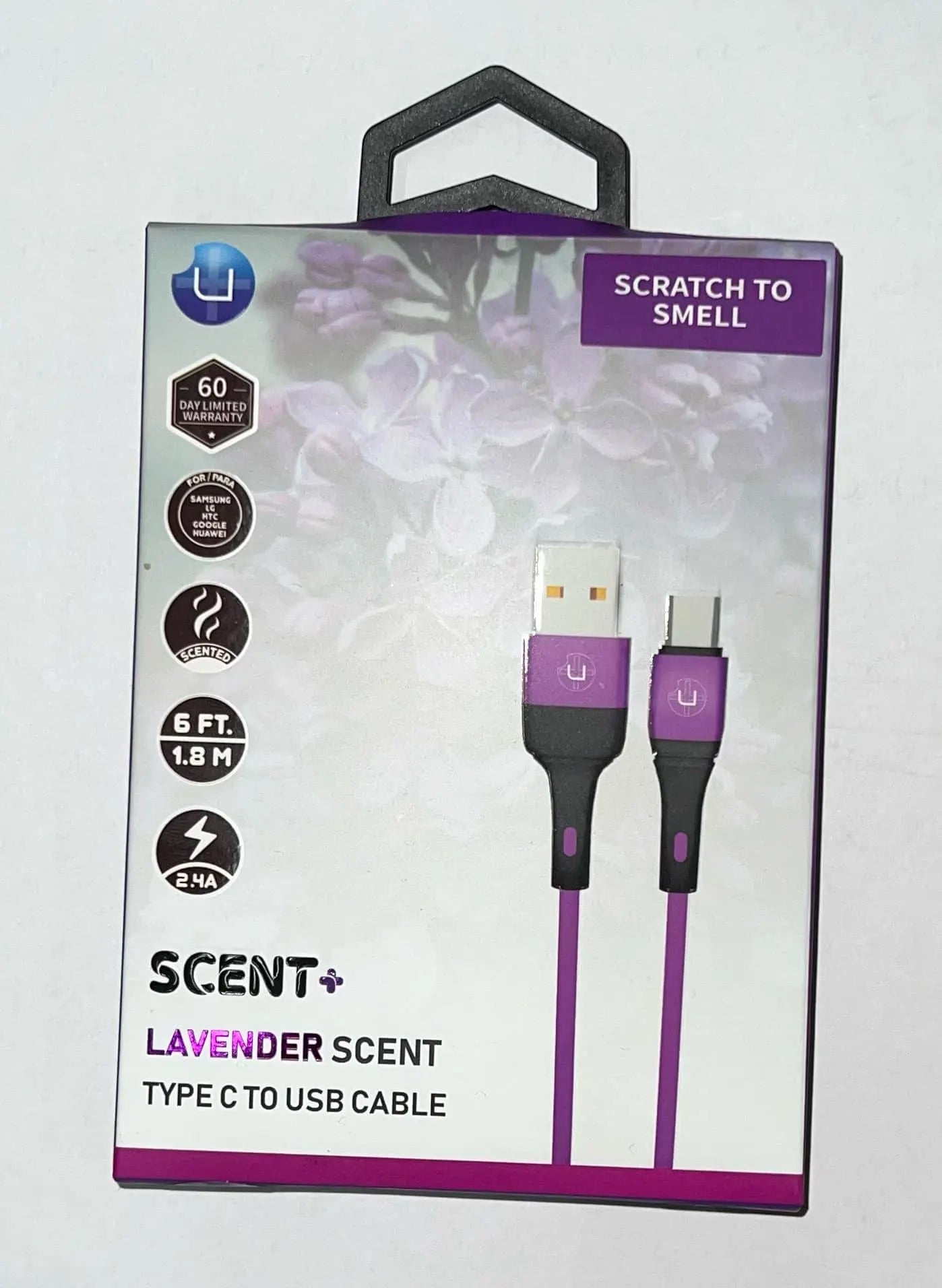 6ft - Strong Scented Cell Phone Cord for iPhone & USB to USBC