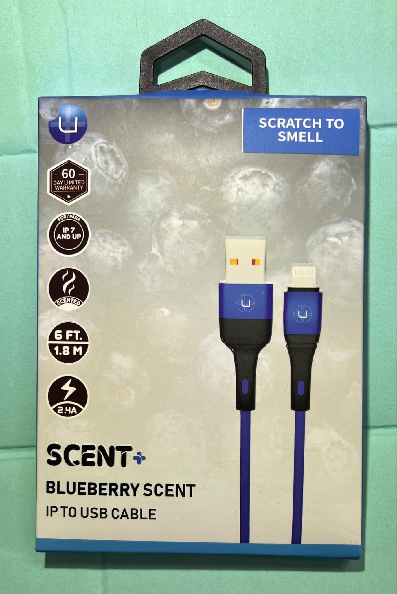 6ft - Strong Scented Cell Phone Cord for iPhone & USB to USBC