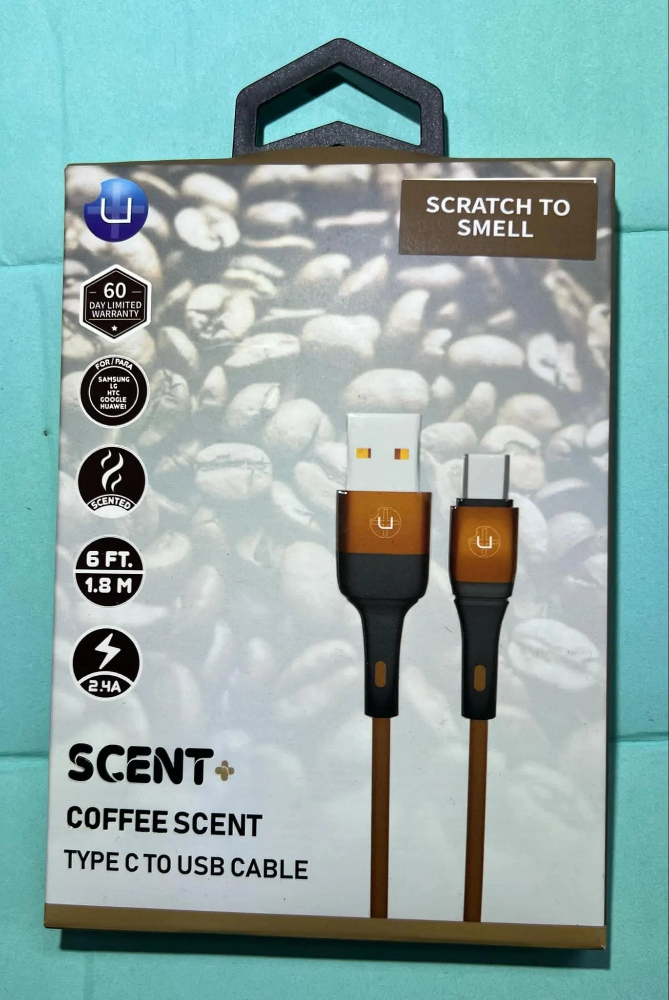 6ft - Strong Scented Cell Phone Cord for iPhone & USB to USBC