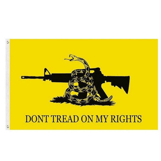 Don't Tread on My Rights - Gadsden Flag - 3x5 ft