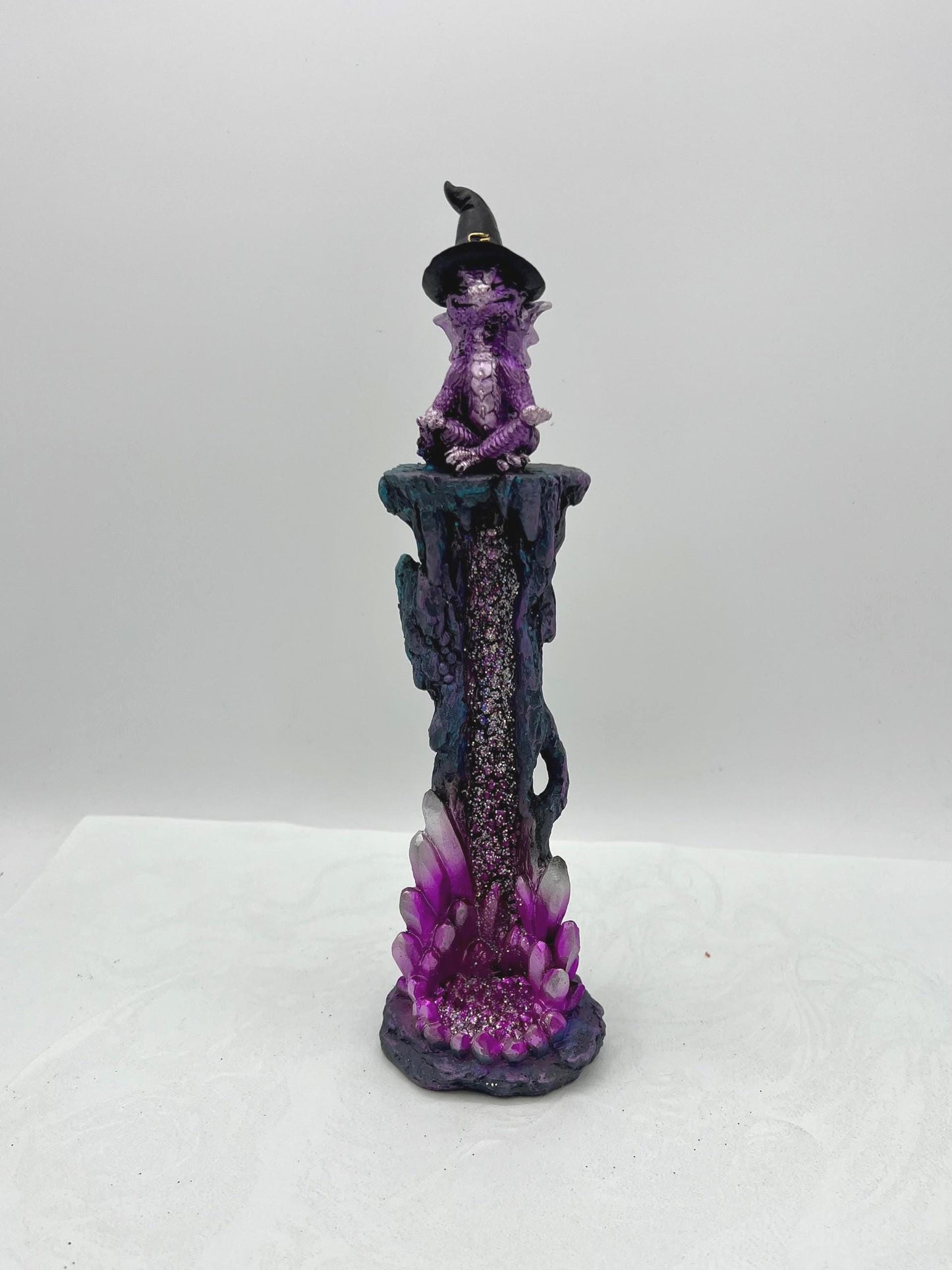 Upright Yogi Dragon Incense Burner 10.5 inch