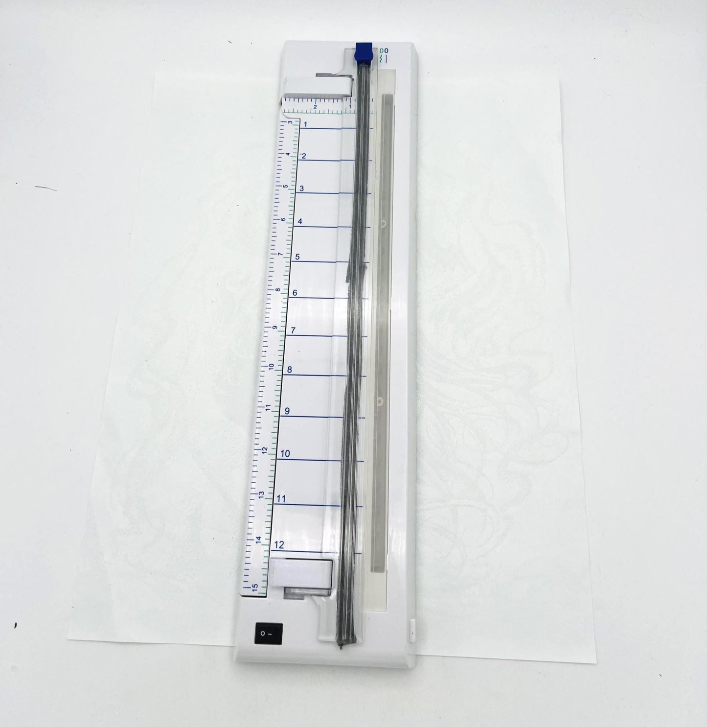 Backlit Paper Cutter with 6 Interchangeable Cutting Heads