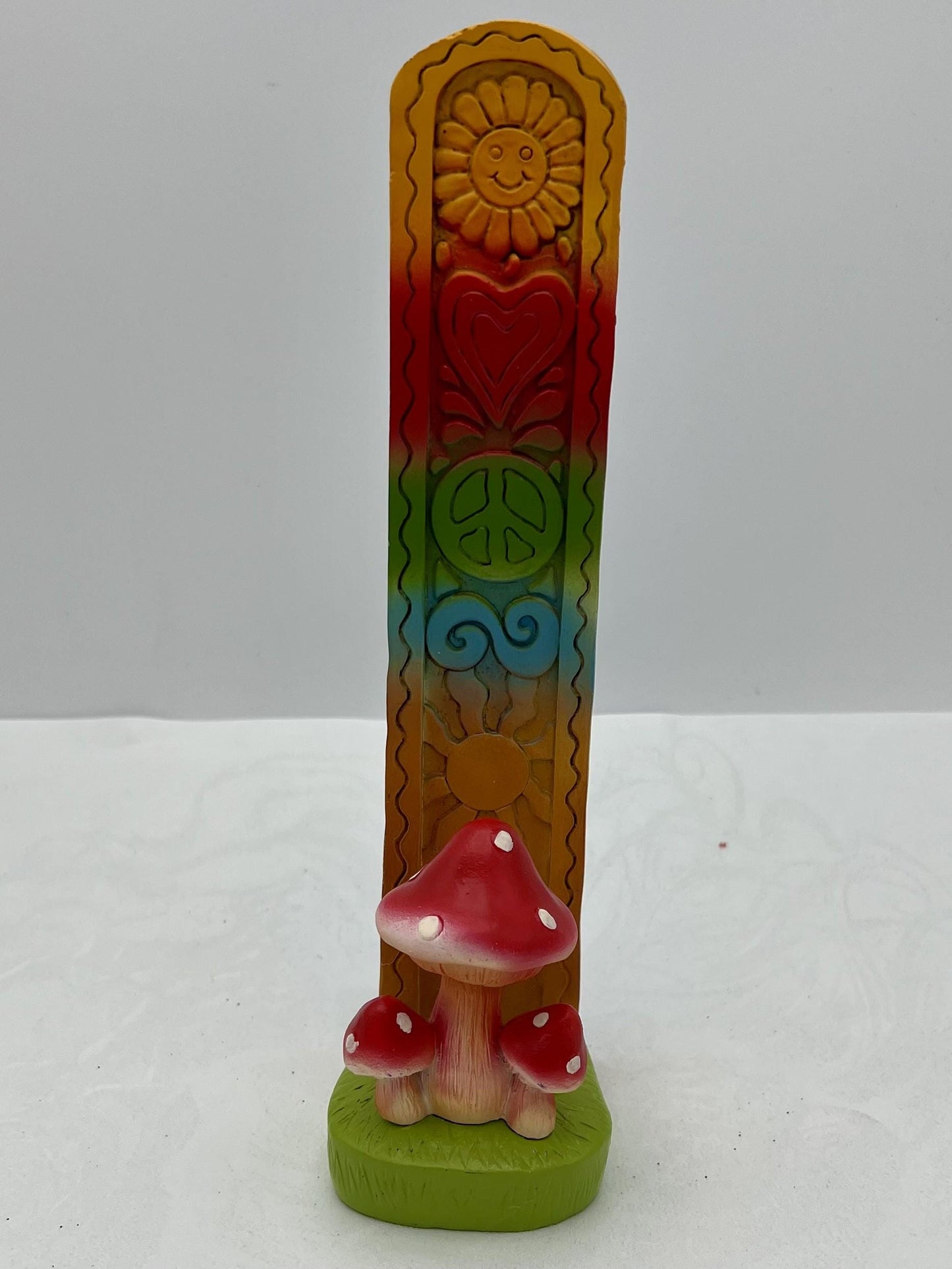 Upright Mushroom Polystone Incense Burner