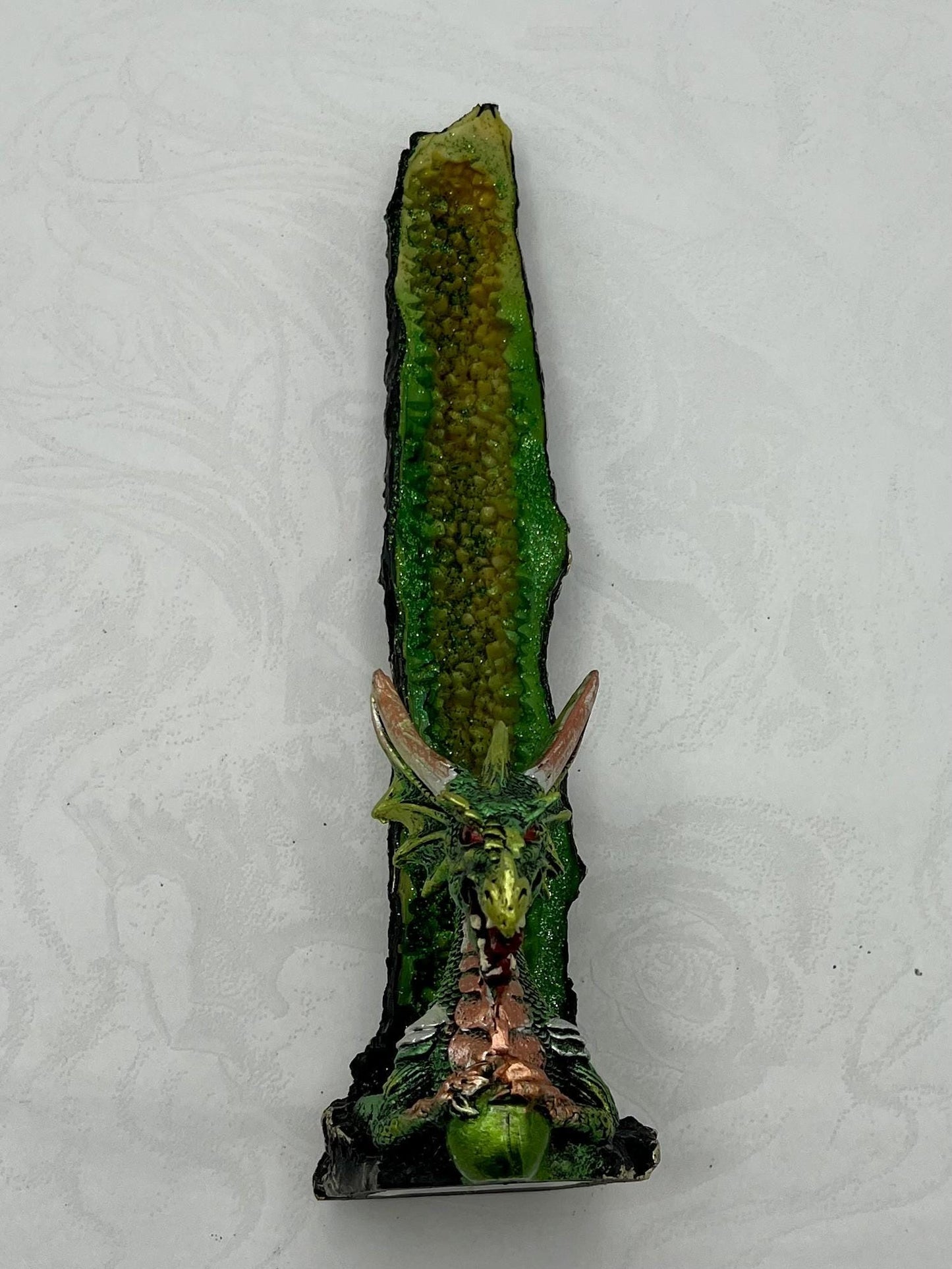 Green Dragon Polystone Incense Burner