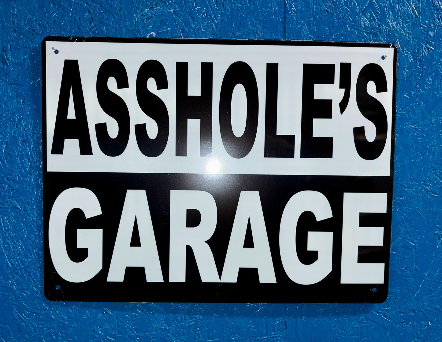 Metal Sign - Asshole's Garage