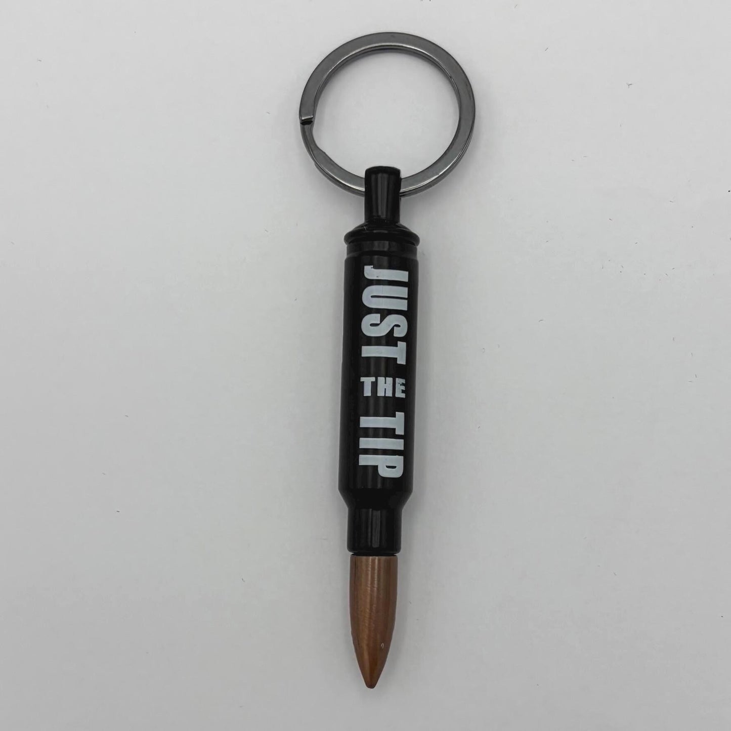 Bullet-Shaped Bottle Opener Keychain