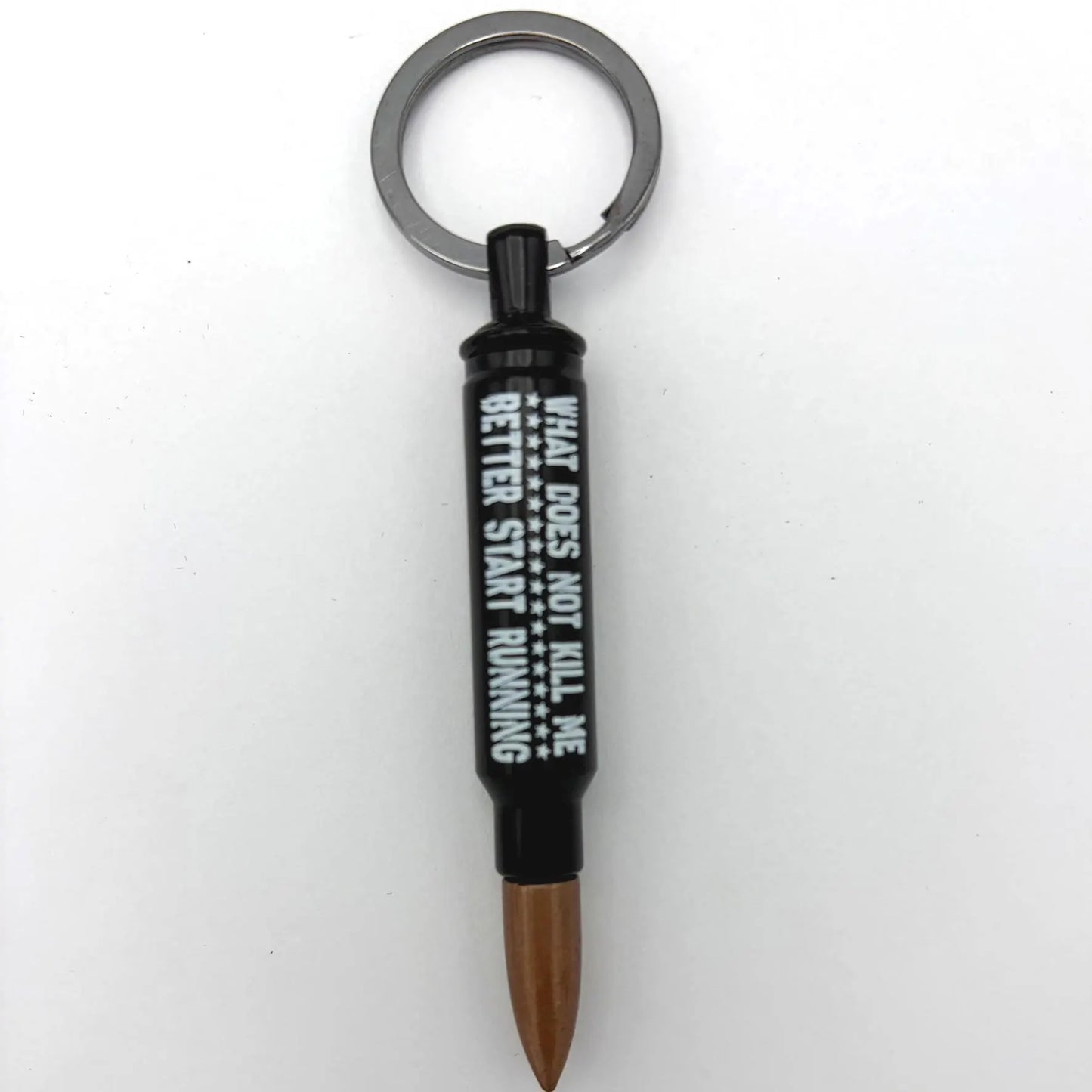 Bullet-Shaped Bottle Opener Keychain