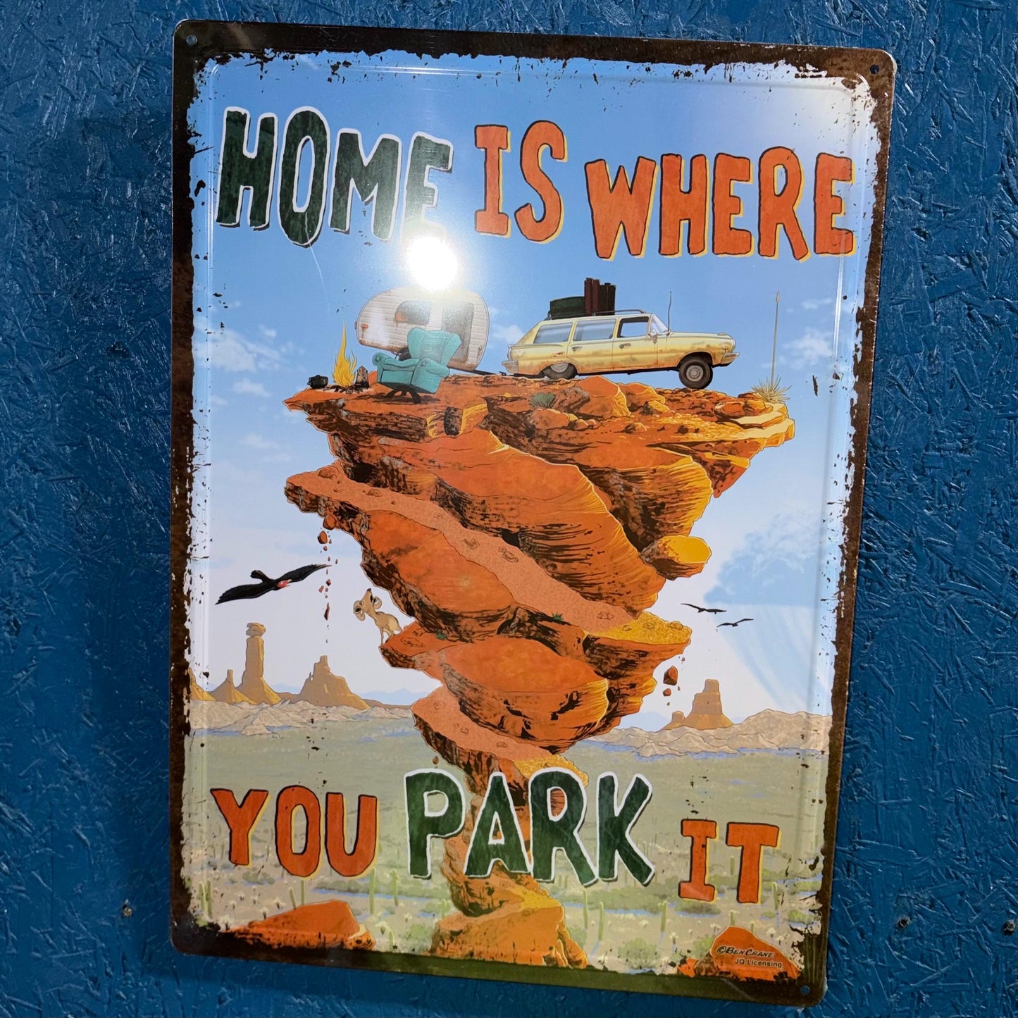 Metal Sign - Home Is Where You Park It