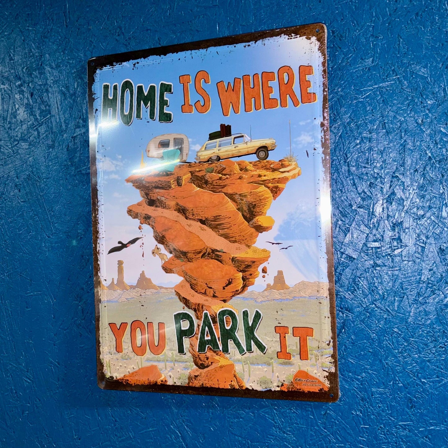 Metal Sign - Home Is Where You Park It