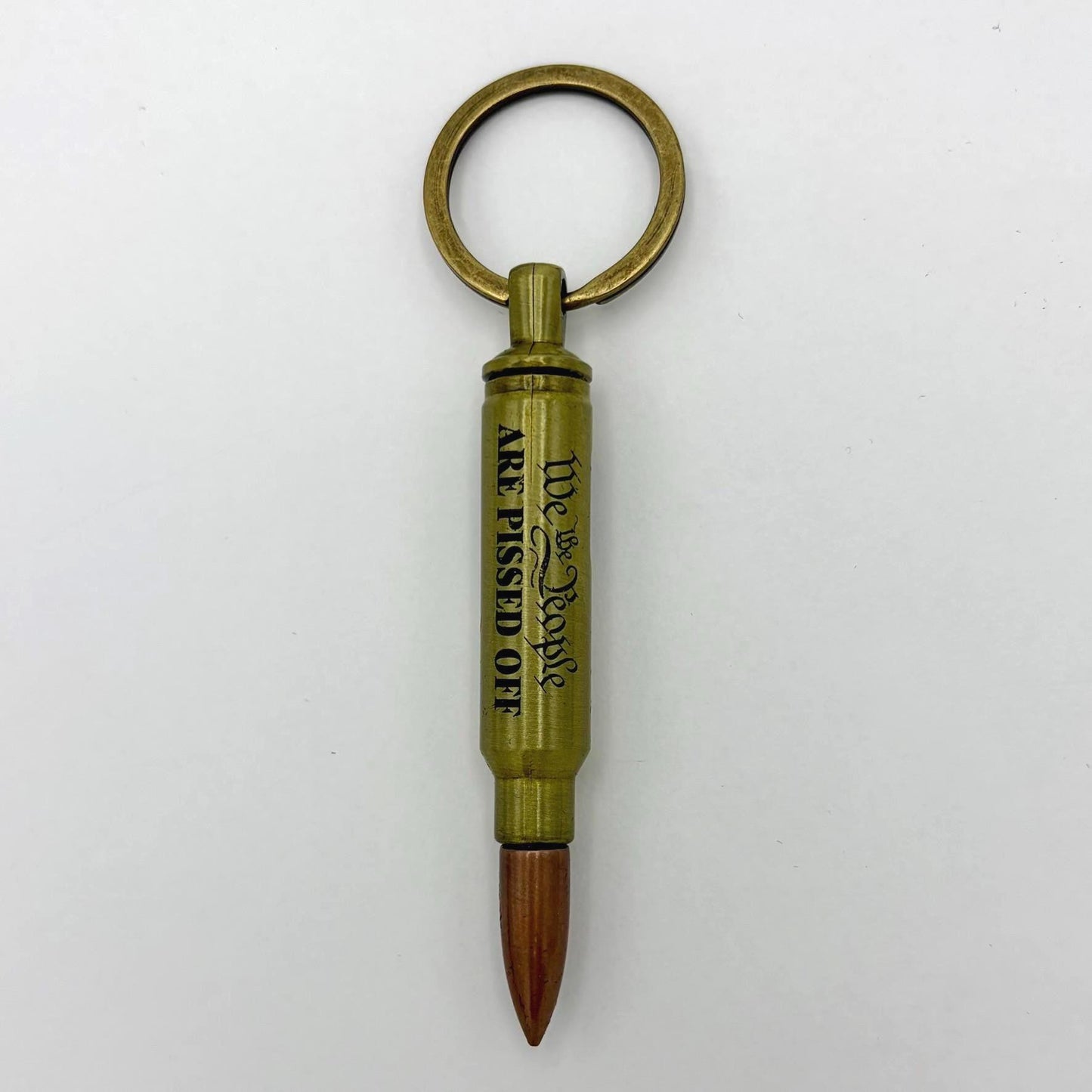 Bullet-Shaped Bottle Opener Keychain