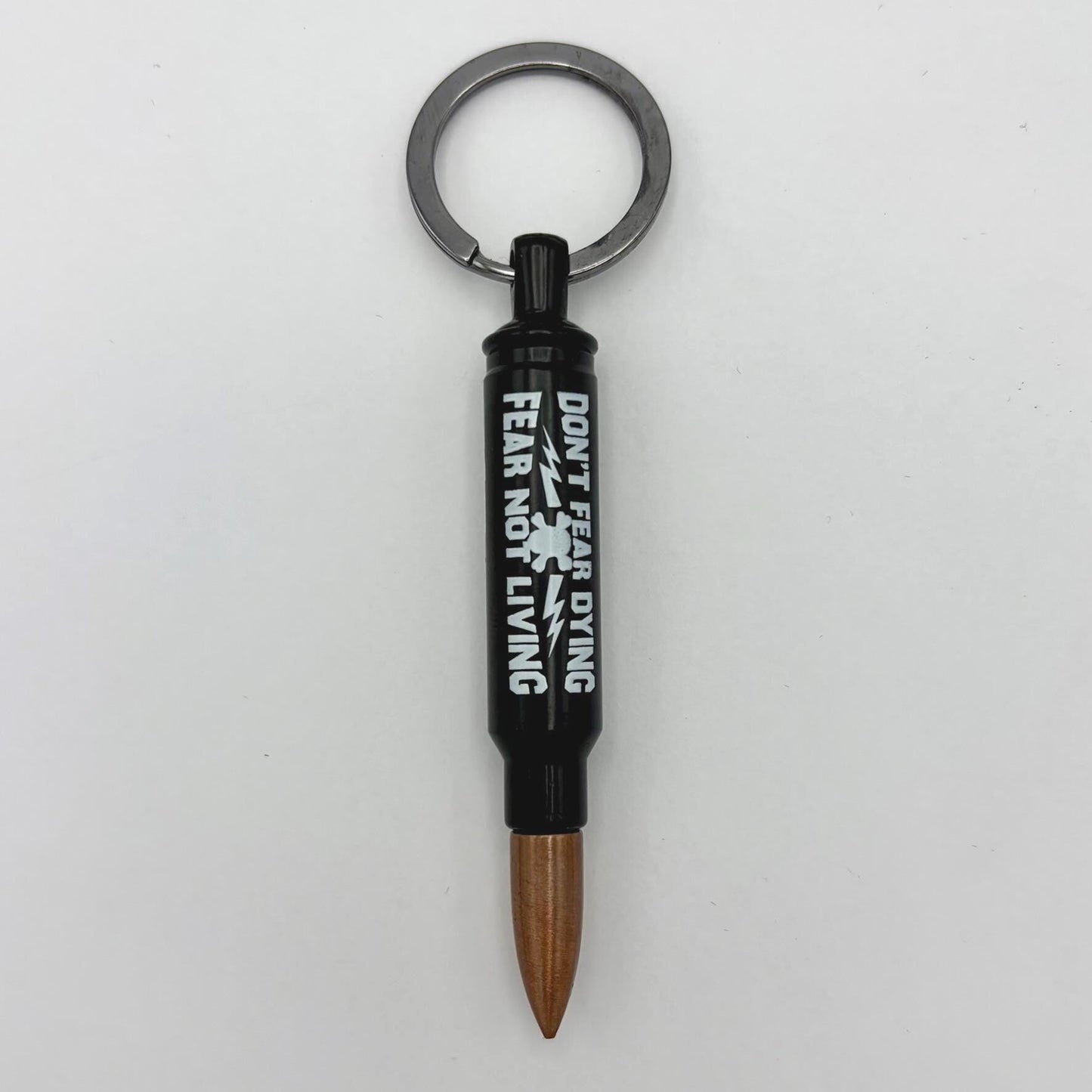 Bullet-Shaped Bottle Opener Keychain
