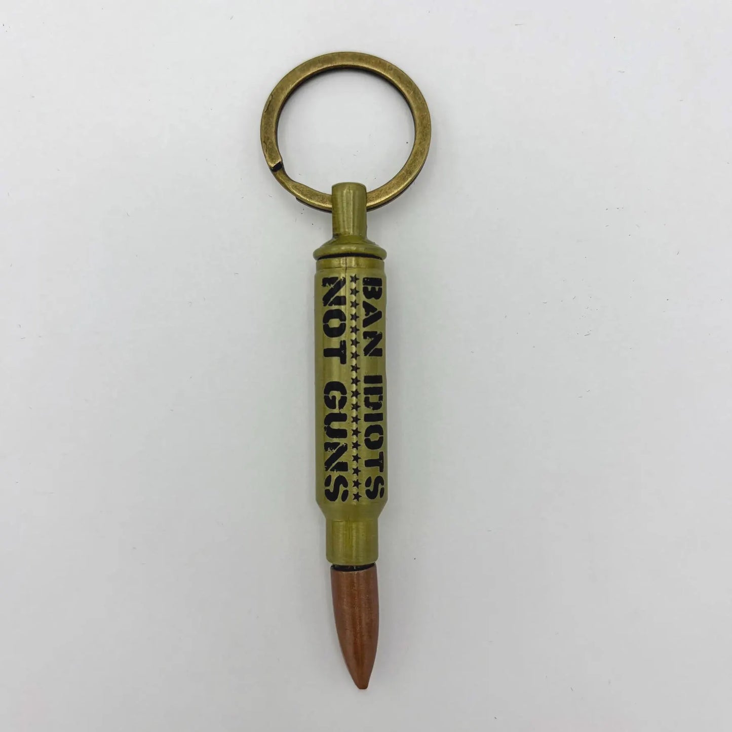 Bullet-Shaped Bottle Opener Keychain