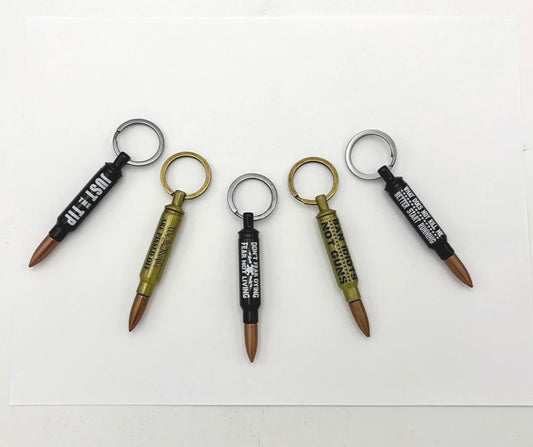 Bullet-Shaped Bottle Opener Keychain
