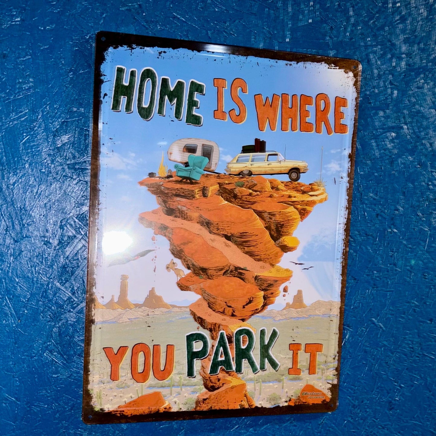 Metal Sign - Home Is Where You Park It