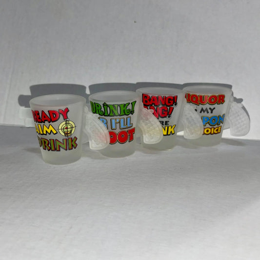 Pistol Shot Glasses - 3ct